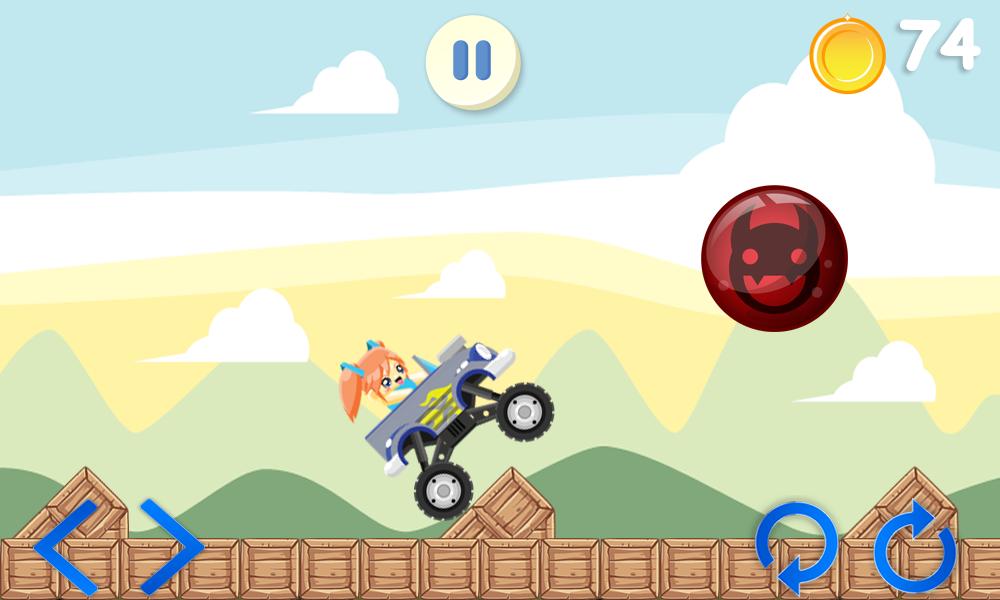 Monster Truck Climb Road Rush