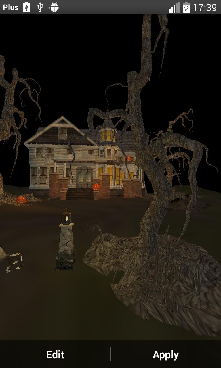 Halloween House 3D Wallpaper