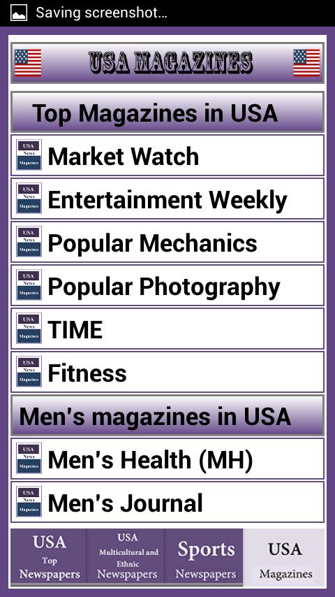 USA Newspapers & Top Magazines