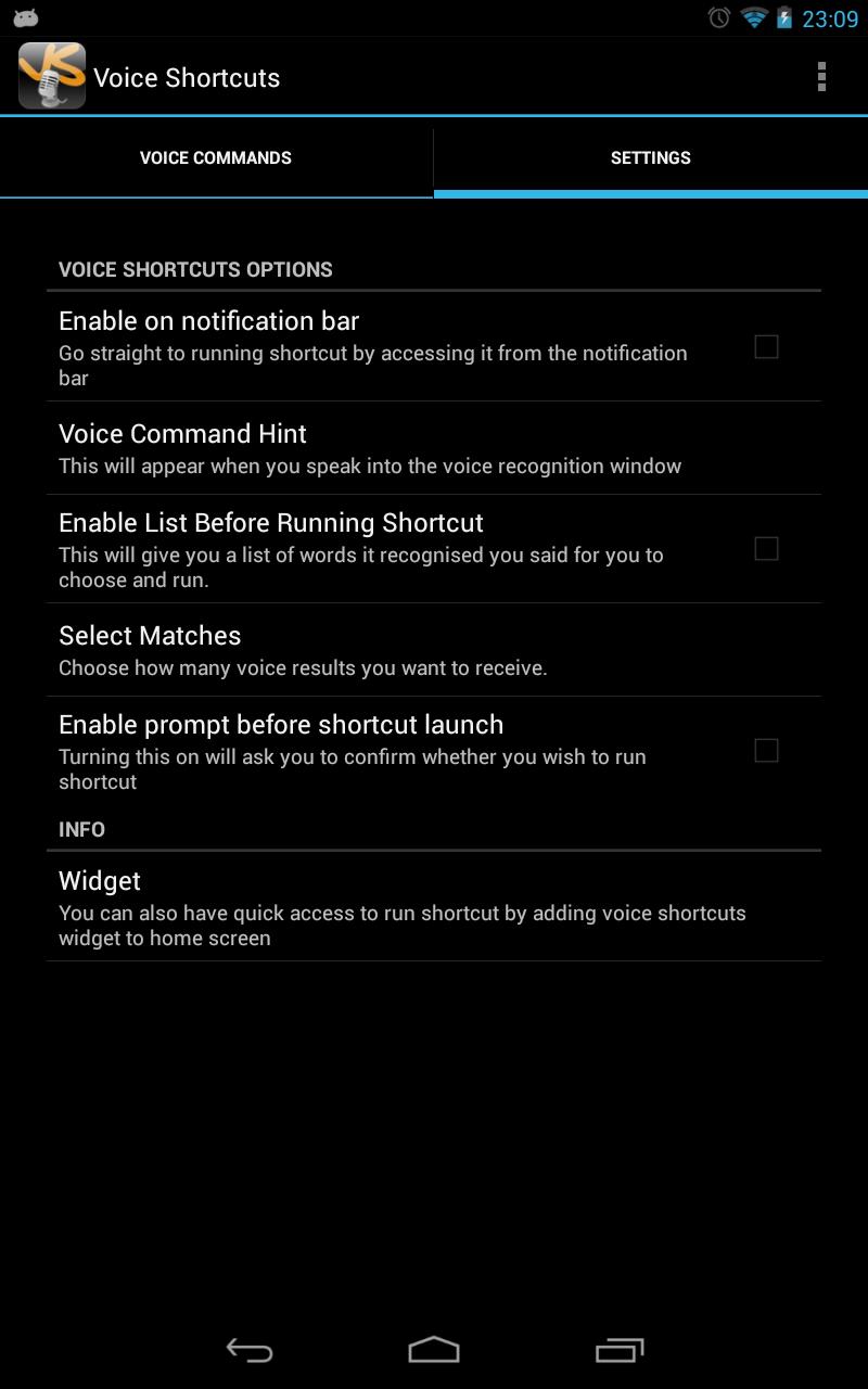 Voice Shortcuts Launcher