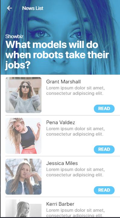 Ionic 3 iOS 11 style UI Template - 5 Color Themes