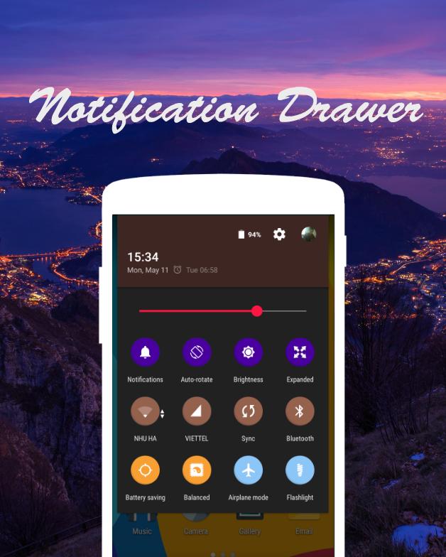 FiColor Dark - CM12/12.1 Theme