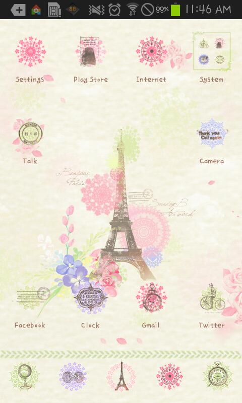 Love is go launcher theme