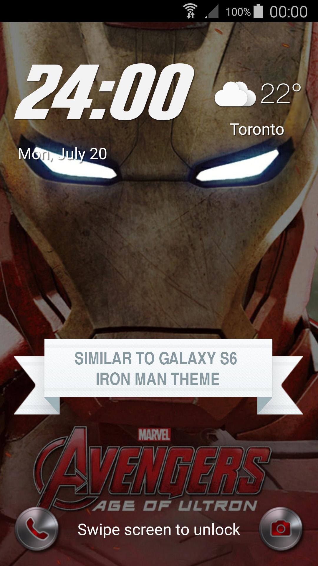 Lock Screen inspired Iron Man