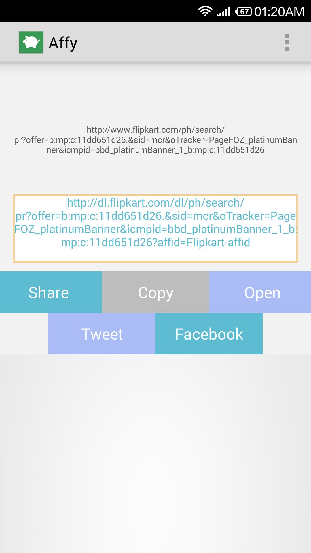 Affiliate Link Generator :Affy