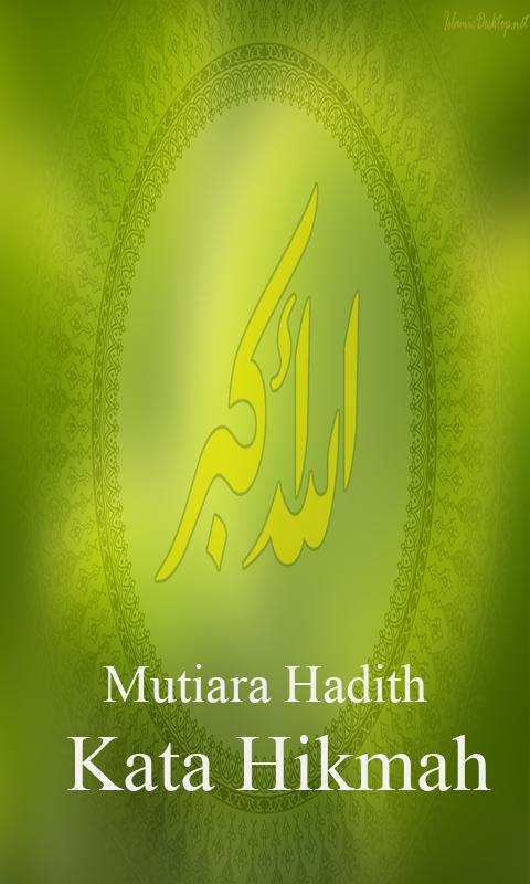 Mutiara Kata dan Hadith