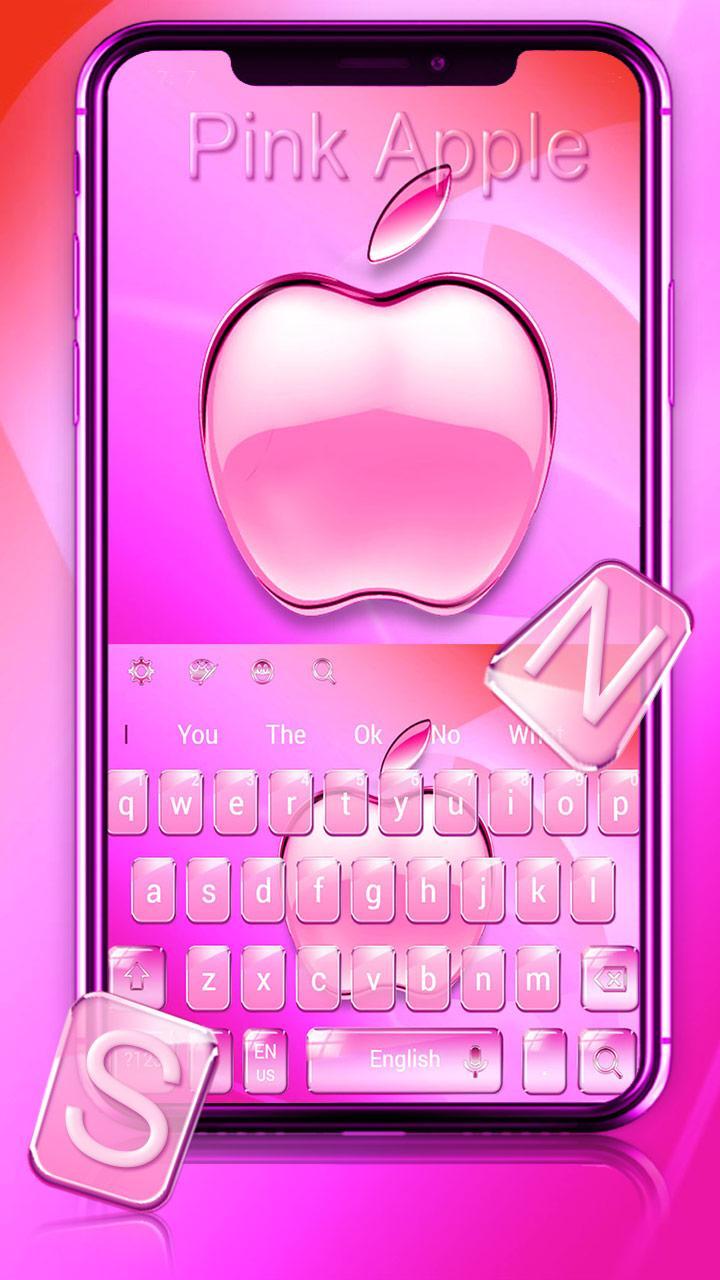 Pink Apple Keyboard Theme