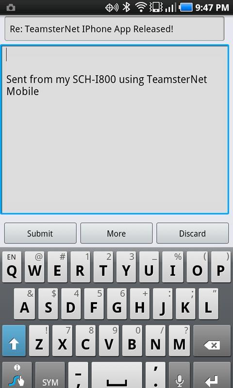 TeamsterNet Mobile