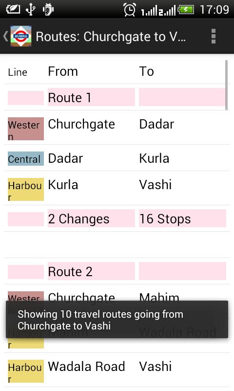 Mumbai Train Route Planner