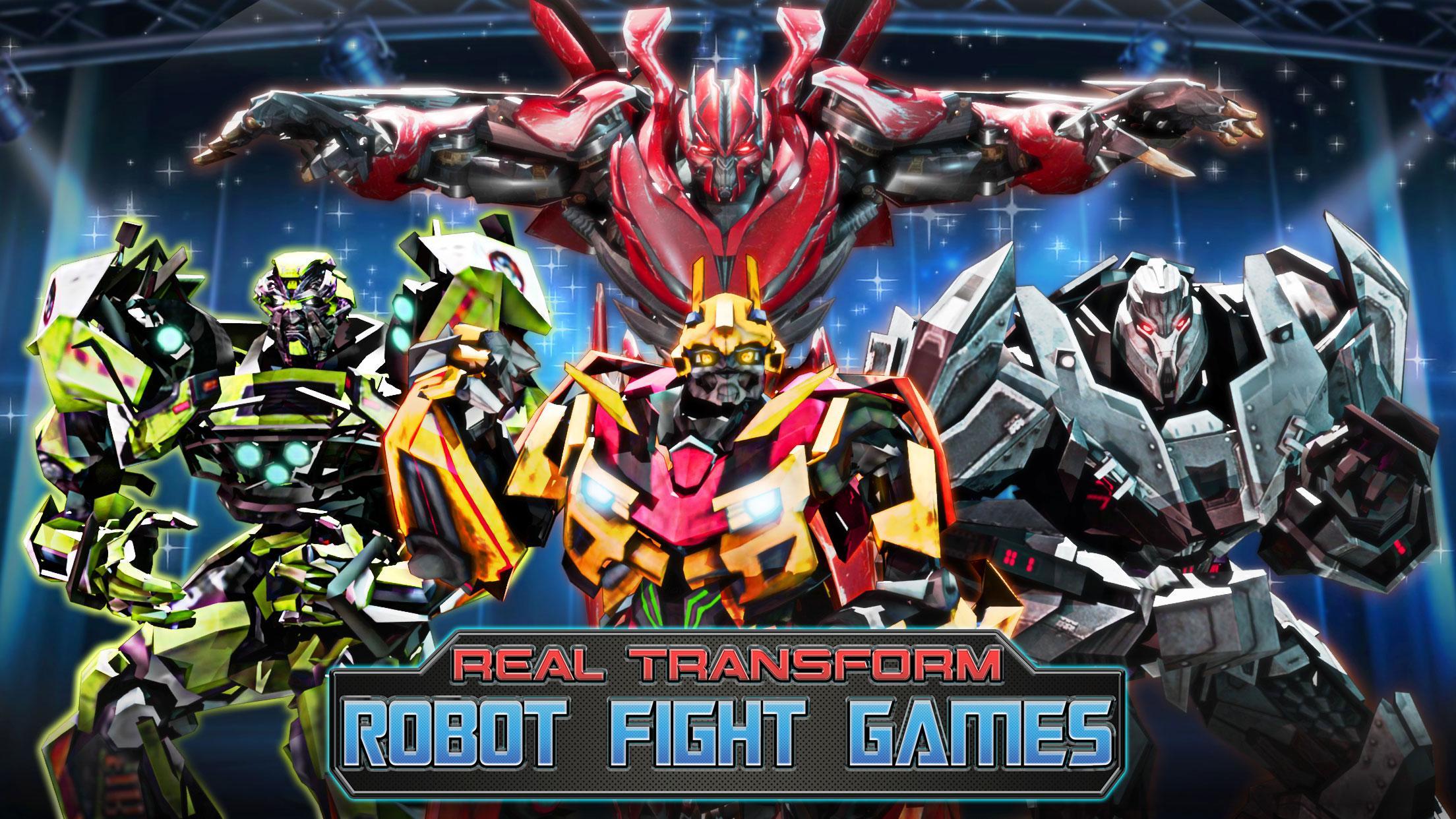 Robot Fighting Games: Real Transform Ring Fight 3D