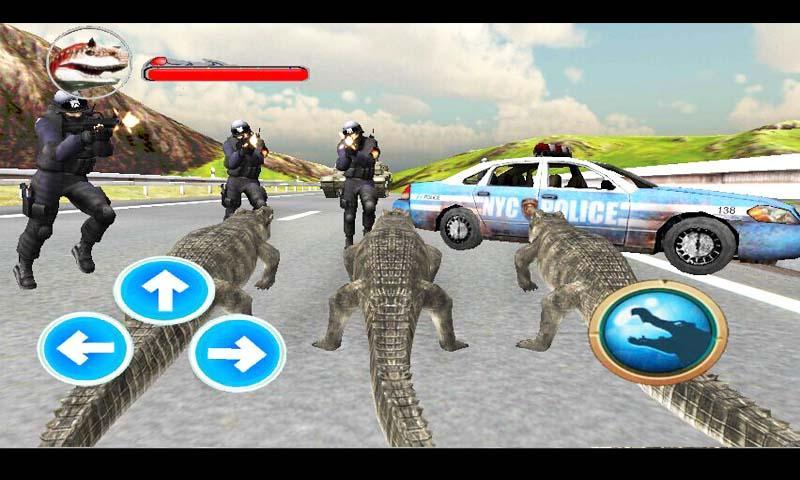 Police Crocodile Simulator 3D
