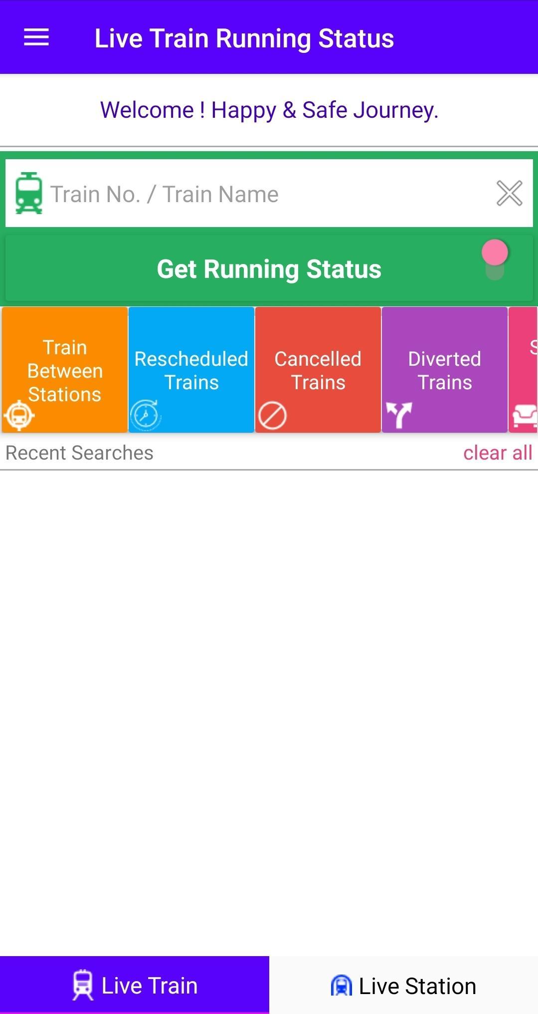 Live Train Running Status