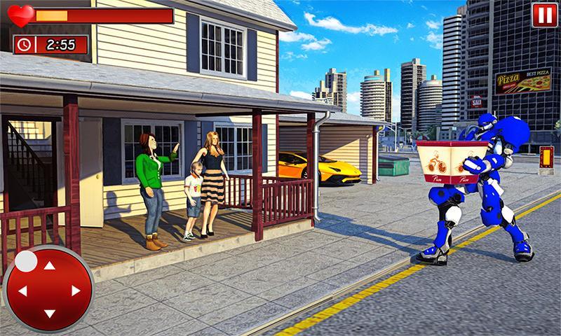 Robot Dog Pizza Delivery : Robot Games