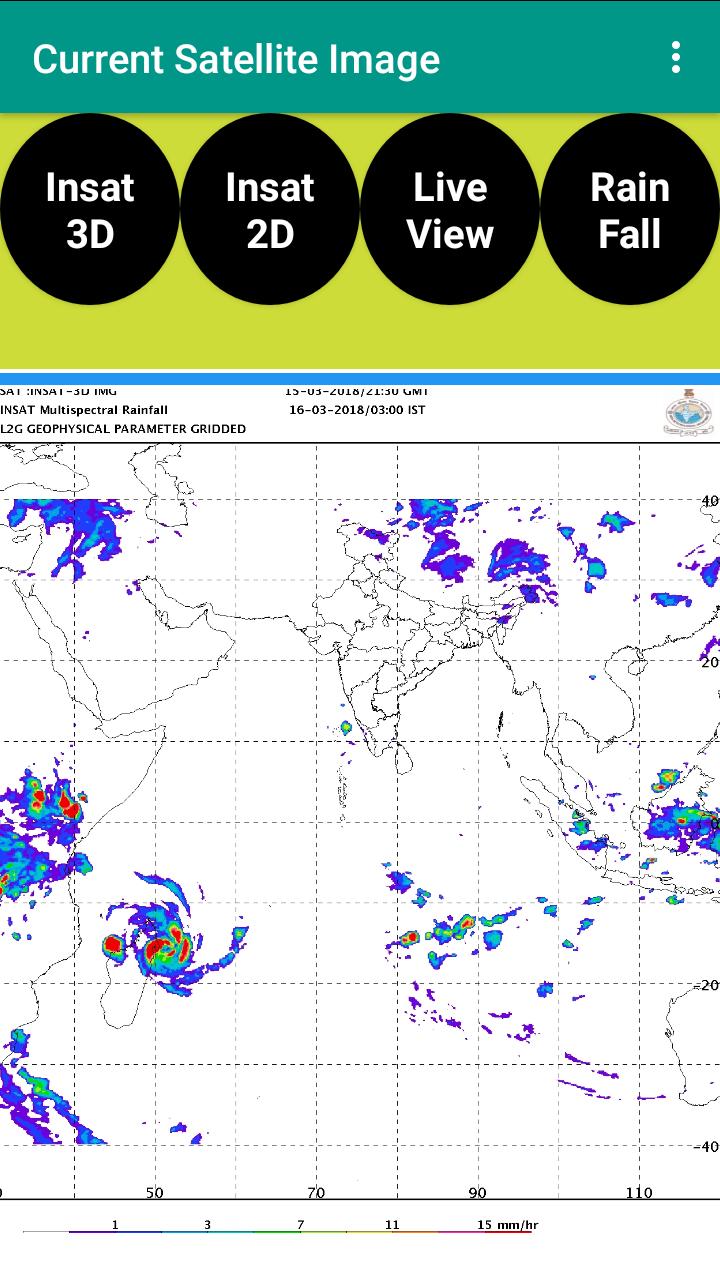 Indian Satellite Weather live image