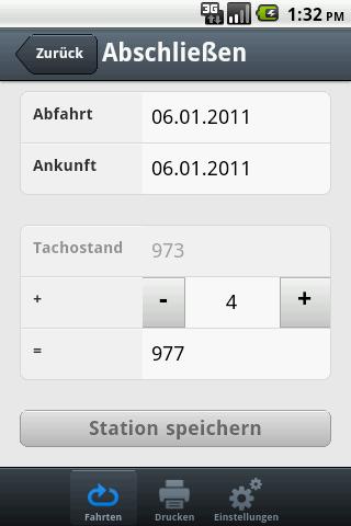 KFZ-Fahrtenbuch Mobile