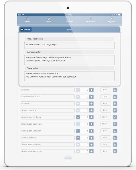 moventuPRO - Umzugsbesichtigun