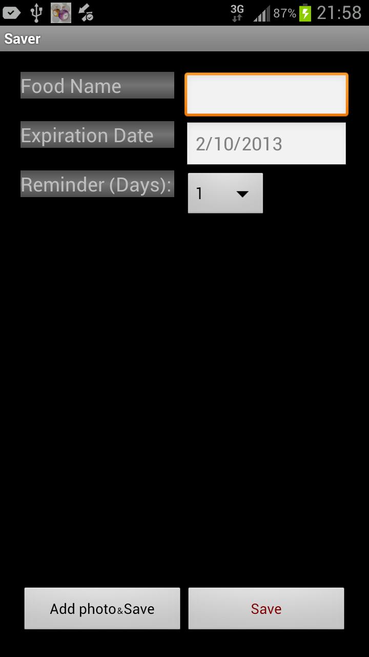 Food expiration - Saver
