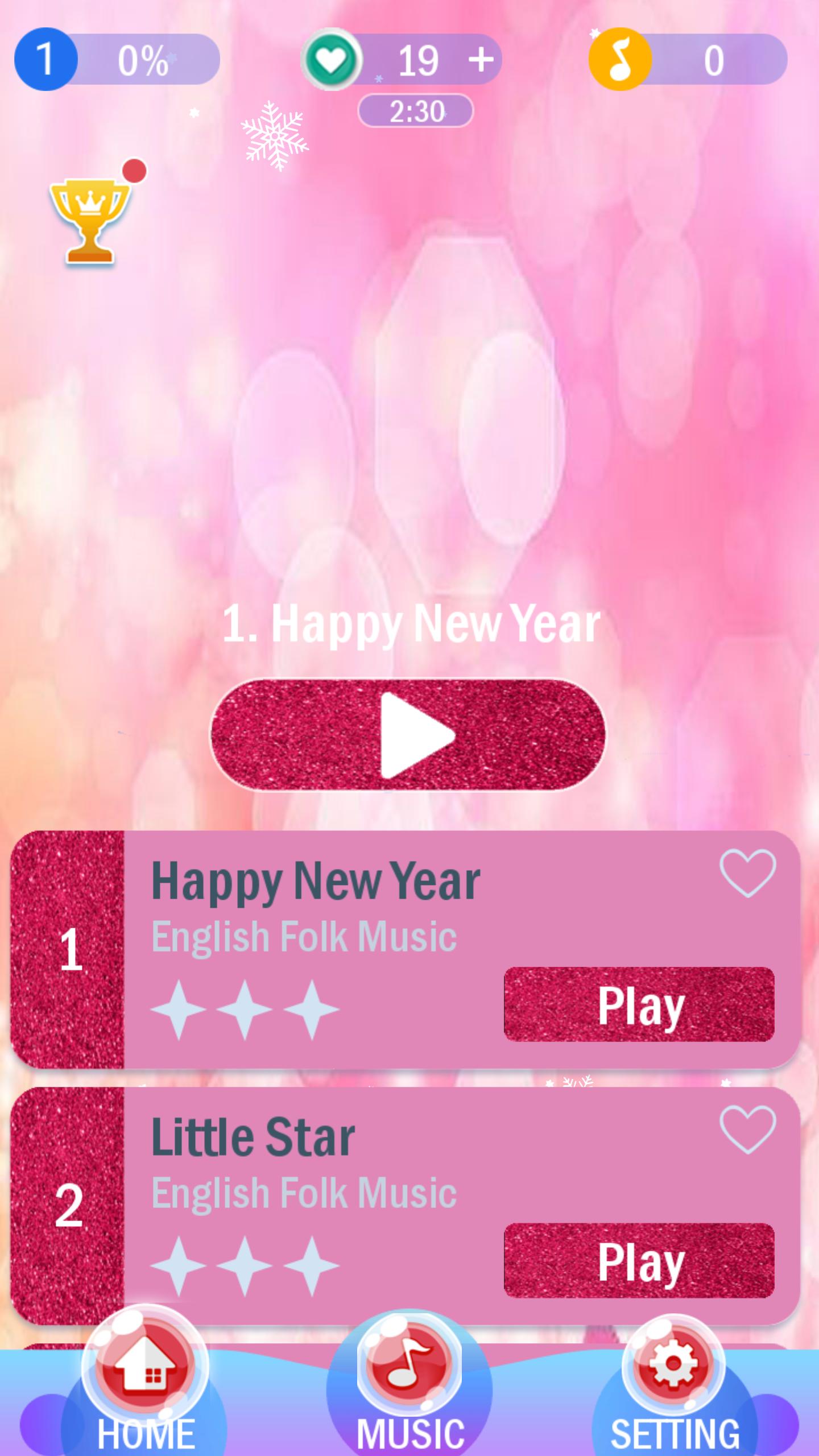 Santa Claus Piano Tiles