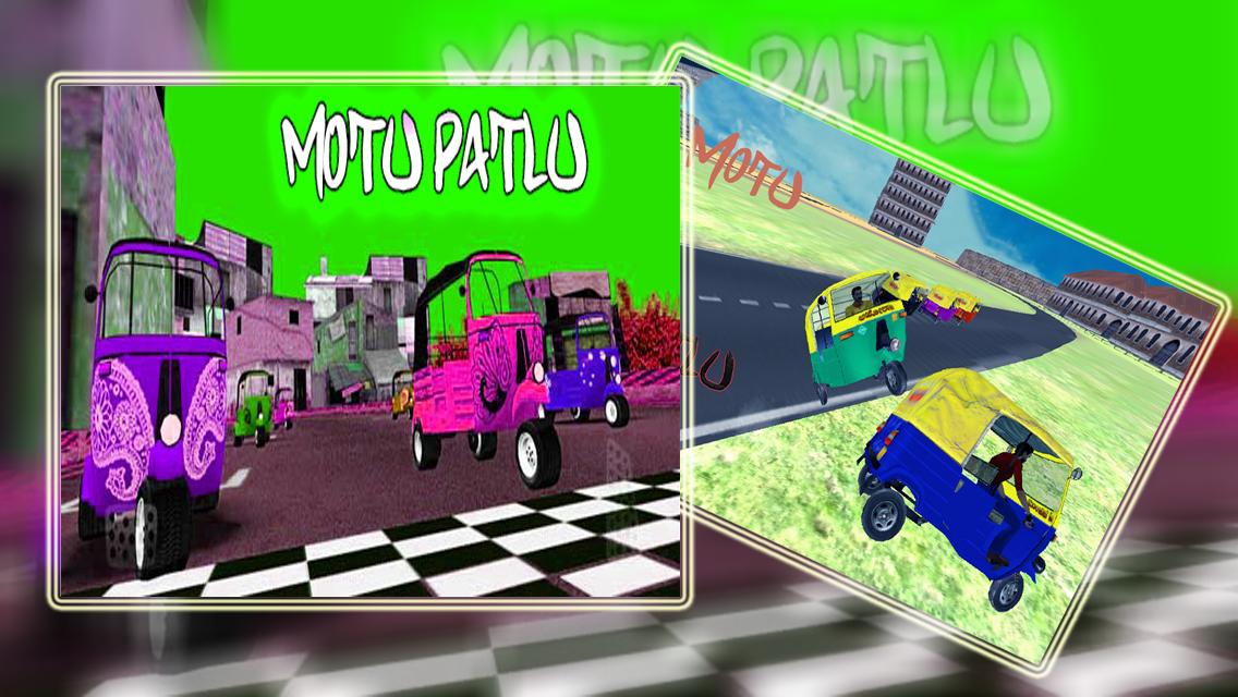Motu Patlu Auto Rickshaw Race
