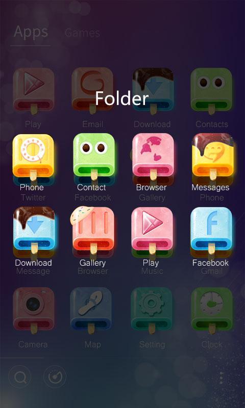 Ice Stick GO Launcher Theme