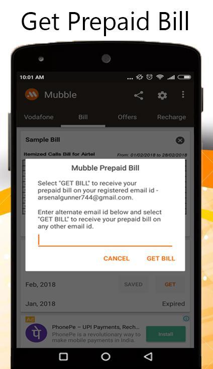 Recharge Plans & Prepaid Bill