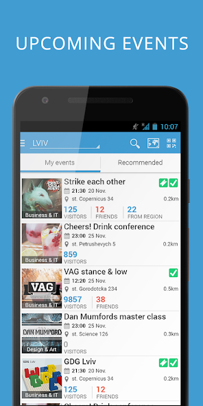 2Event-App for Events, network