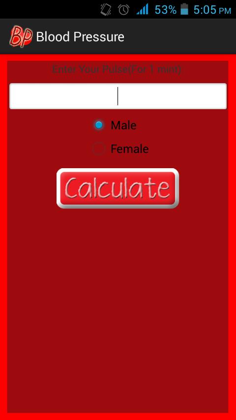 Blood Pressure Calculator