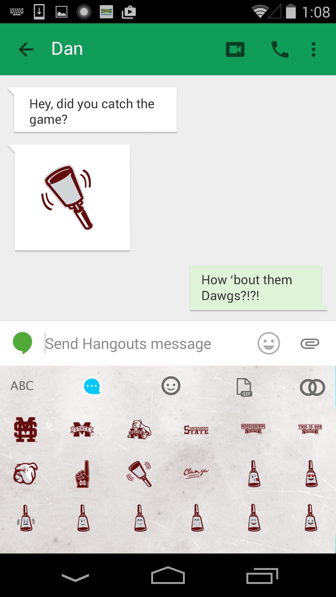 Hail State Emoji Keyboard