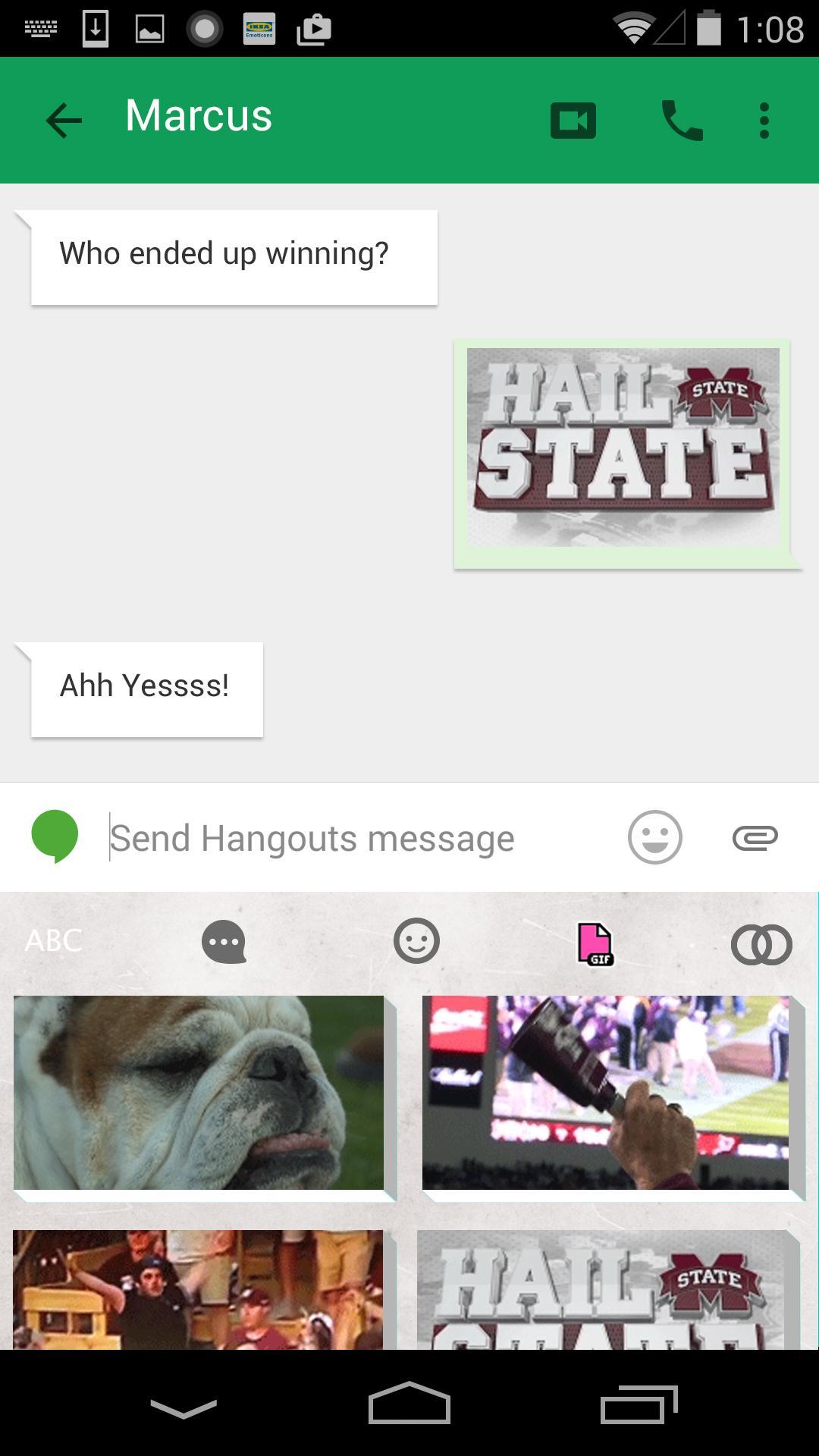 Hail State Emoji Keyboard