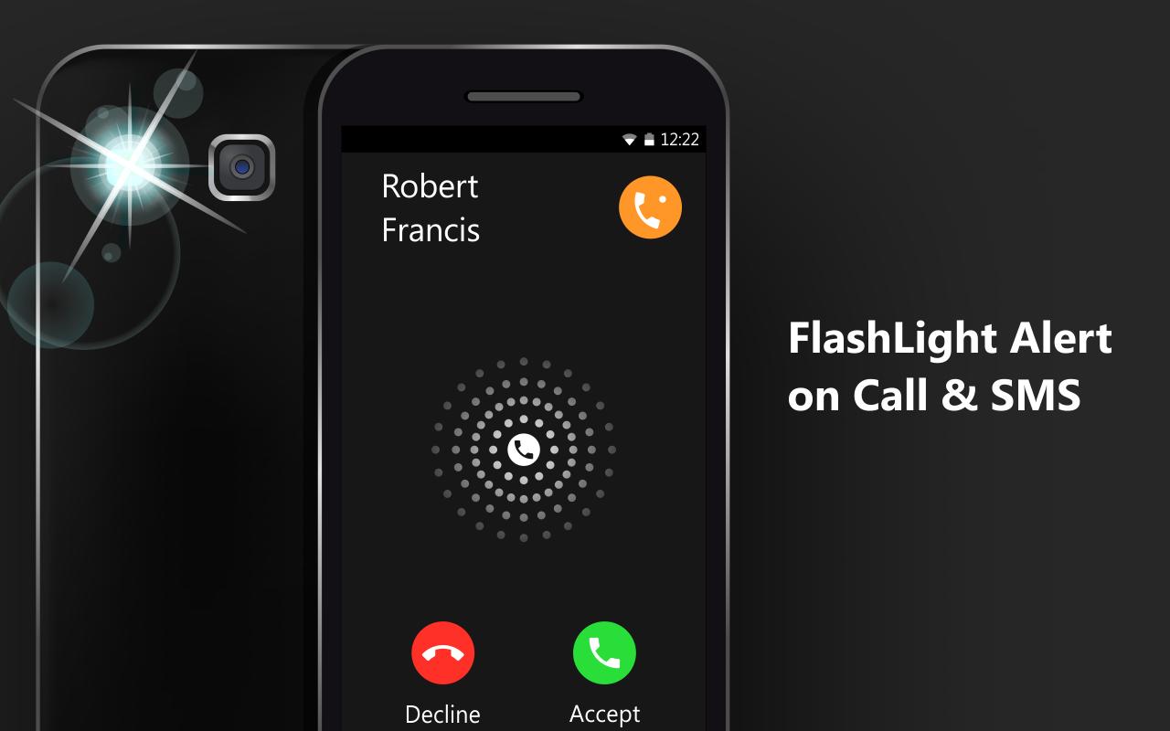 Flash alerts On Call SMS: Color Flashlight & Alarm