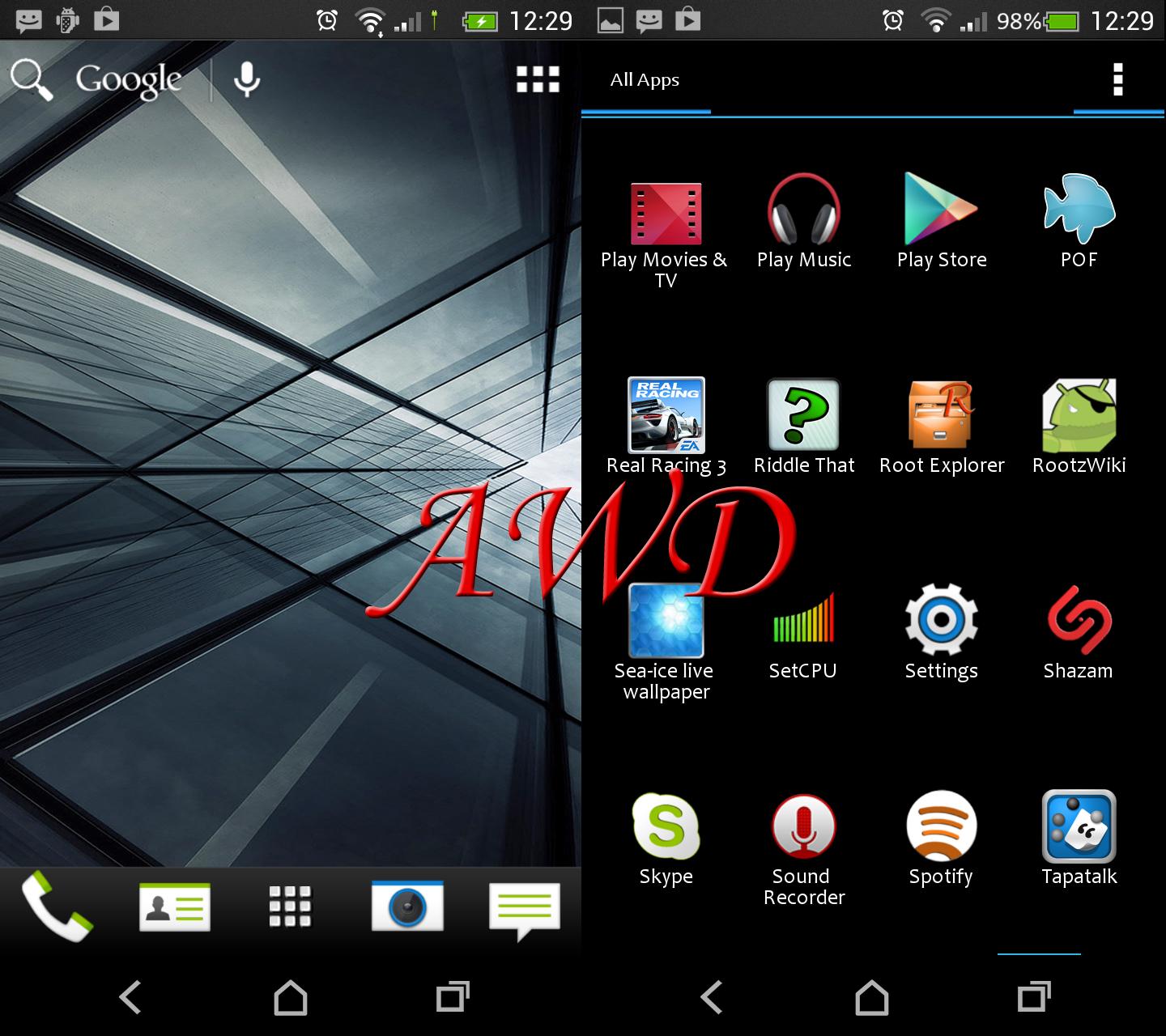 HTC 12 in1 theme/w go sms/lock