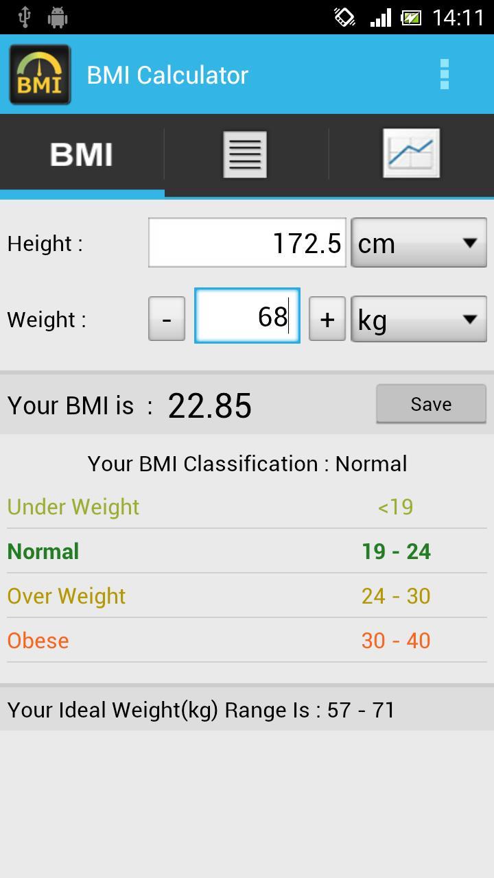 BMI Calculator - Track Weight