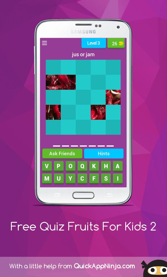 Free Quiz Fruits For Kids 2