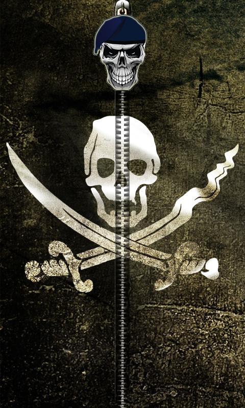 Pirate Flag Zipper UnLock