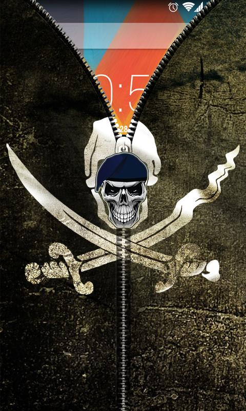 Pirate Flag Zipper UnLock