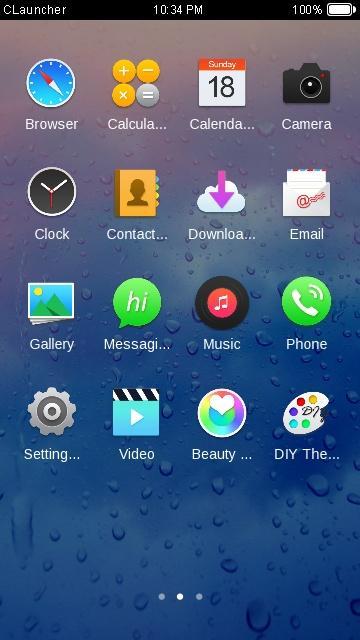 Blue Water Drop Theme