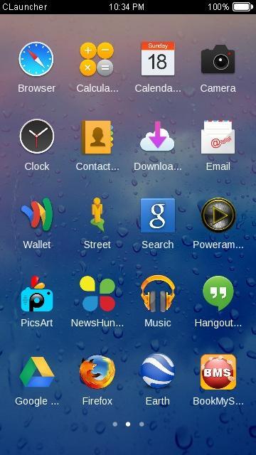 Blue Water Drop Theme