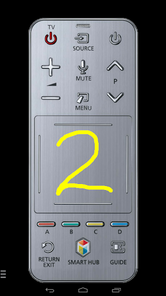 Touchpad remote for Samsung TV