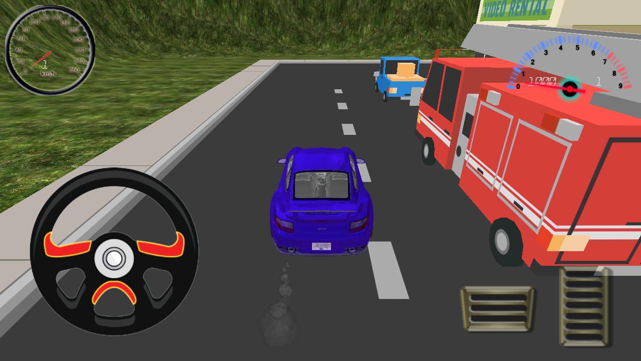 Cardboard City Sport Car Drive