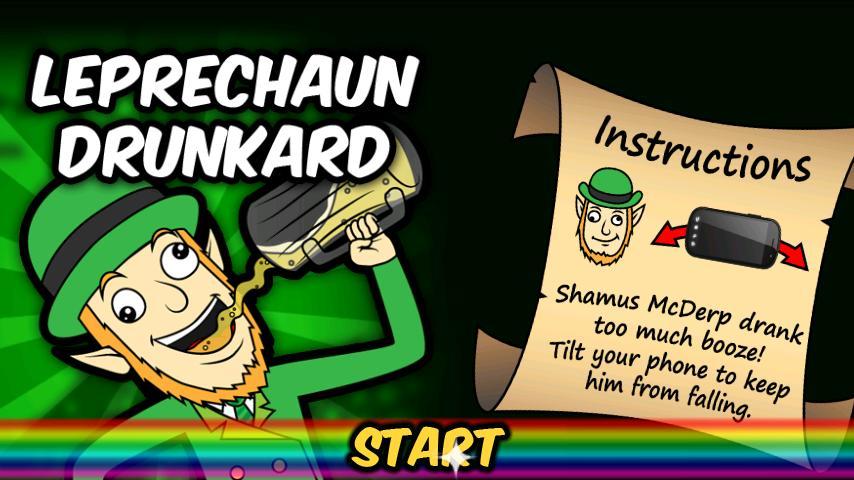St Patrick's Day: Drunk Leprechaun