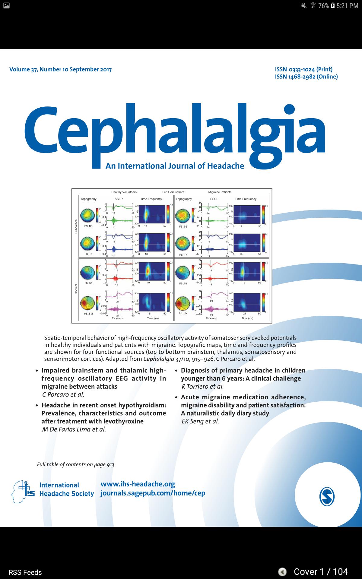 Cephalalgia Journal