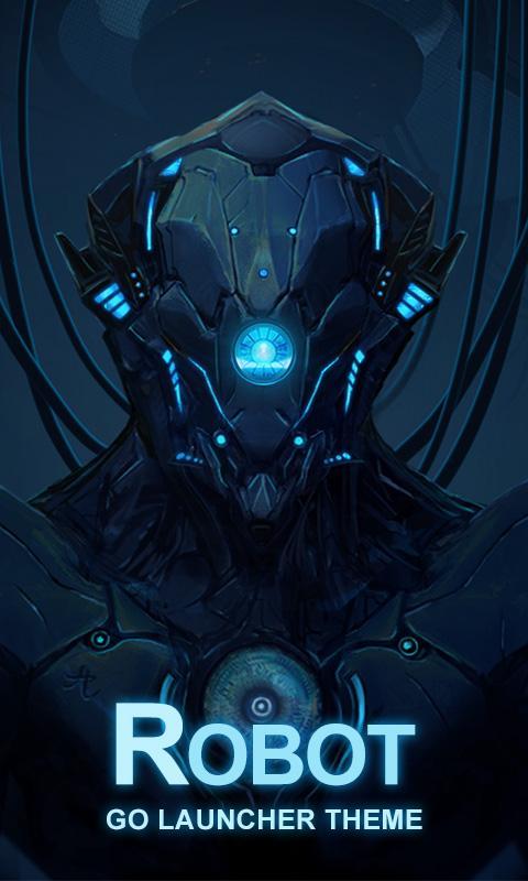 (FREE) Robot GOLauncher Theme