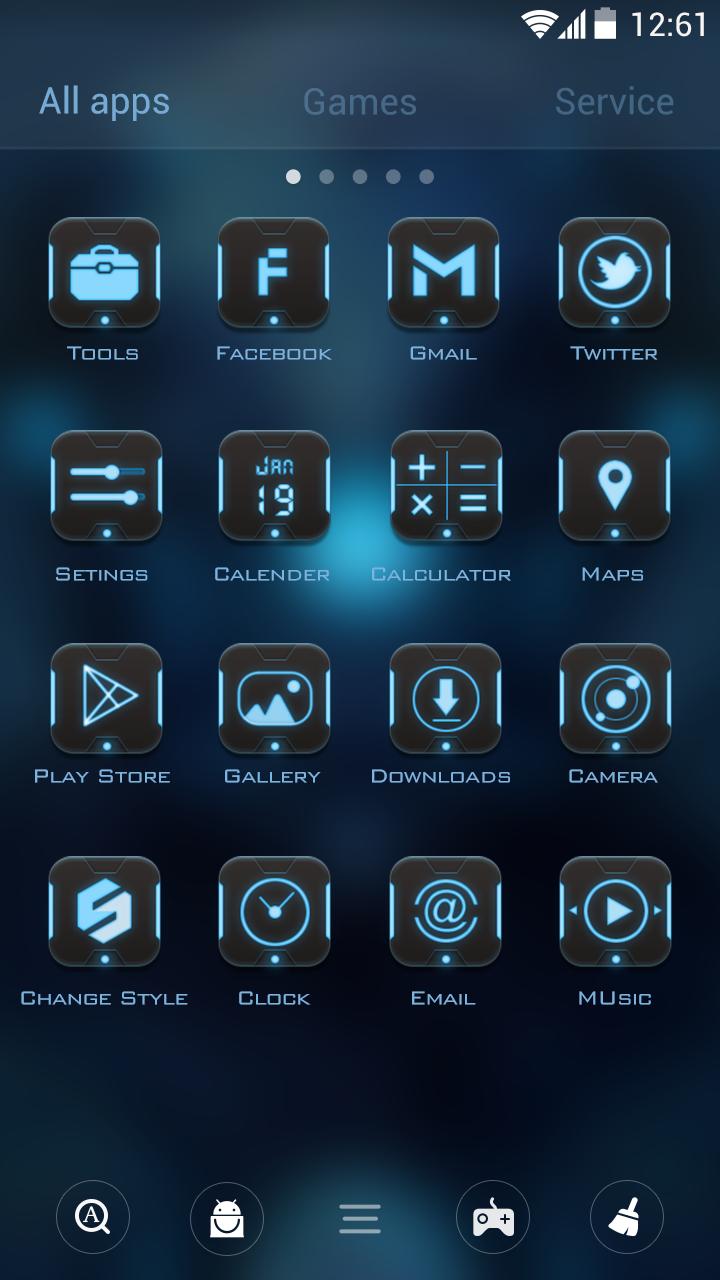 (FREE) Robot GOLauncher Theme