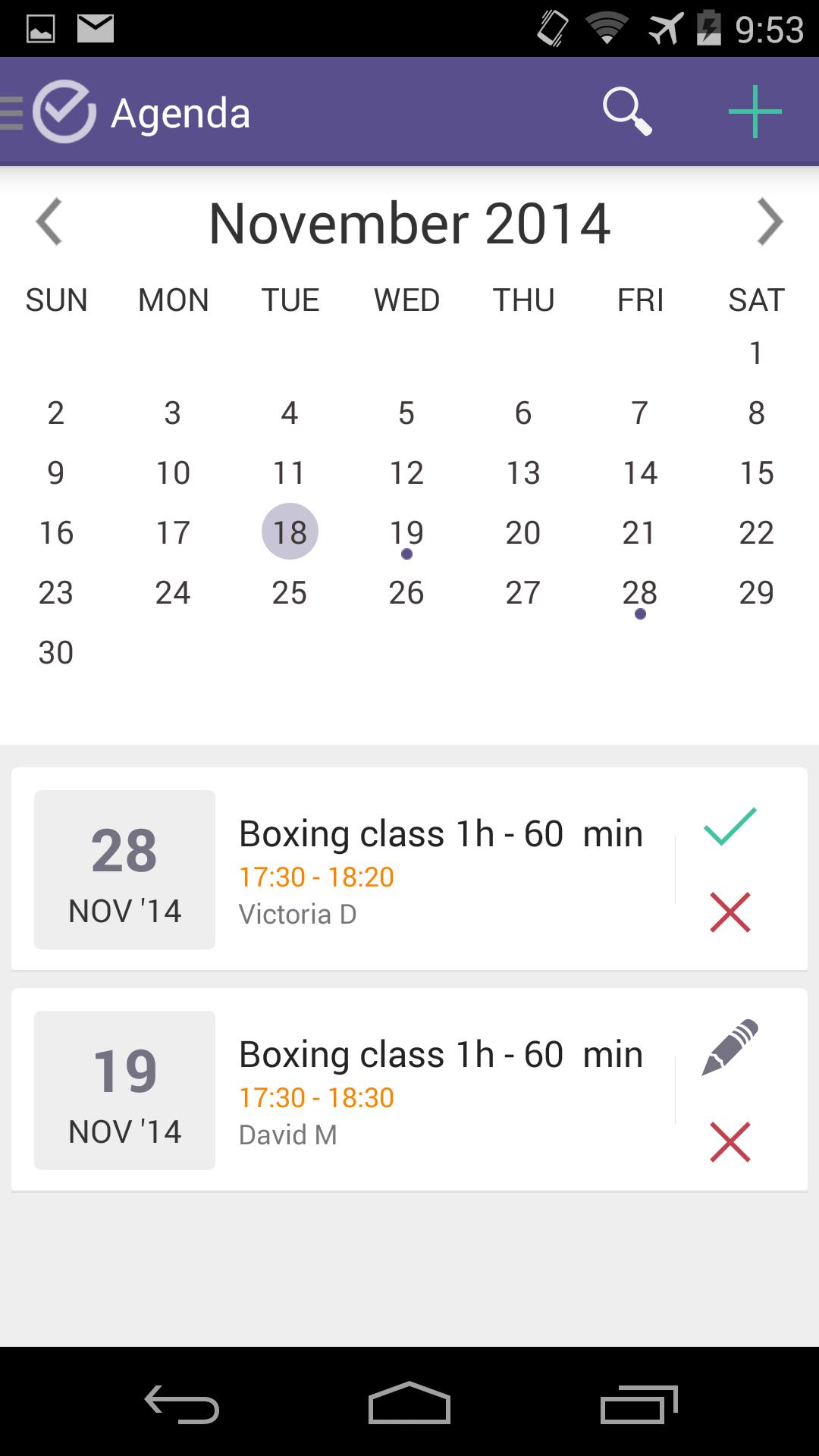 Evolir - appointment schedule