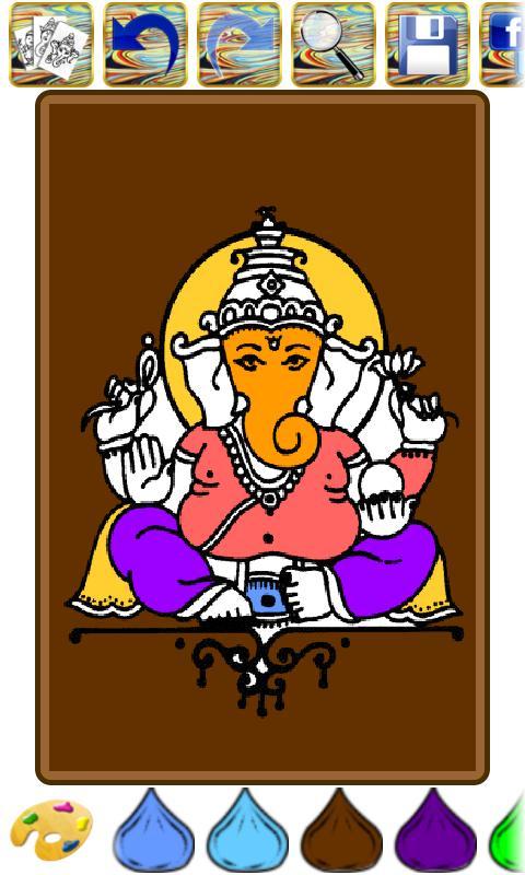 Coloring Book Of Ganesha