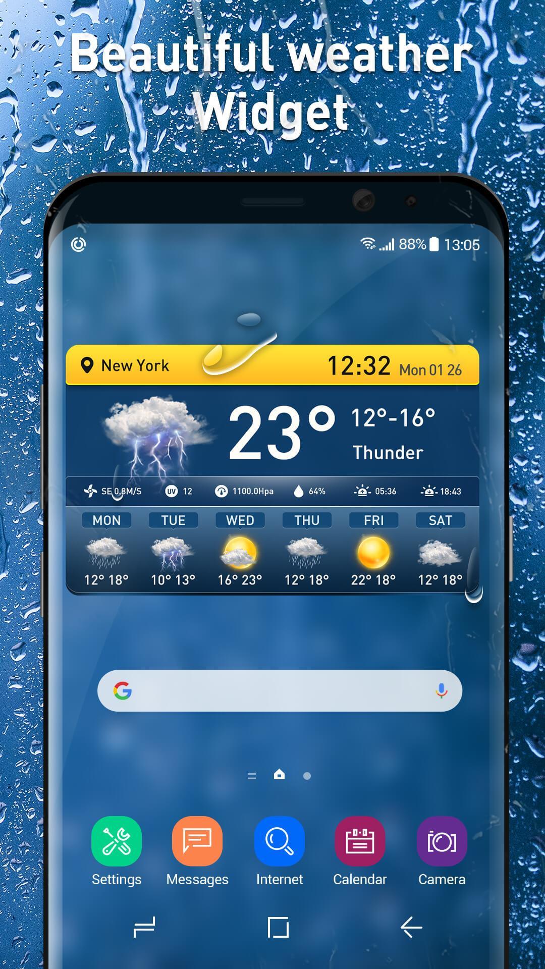 6 Day Weather Forecast App & News