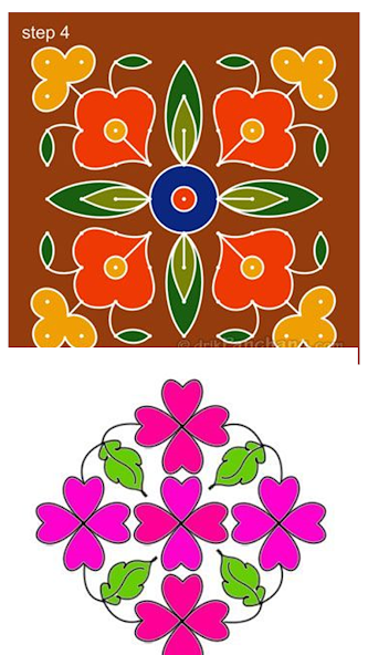 Simple Rangoli Designs