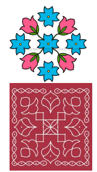 Simple Rangoli Designs