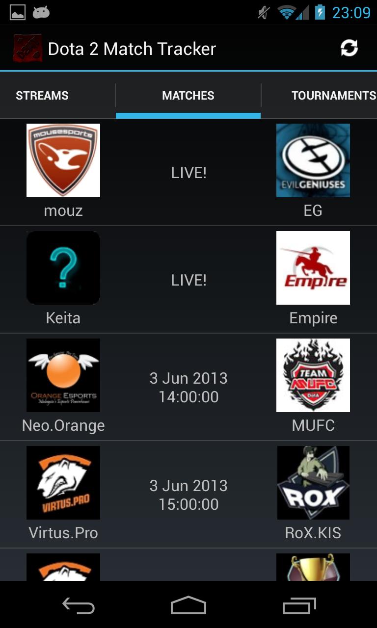 Dota 2 Match Tracker