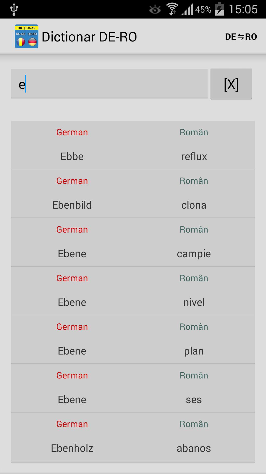 Dictionar German Roman